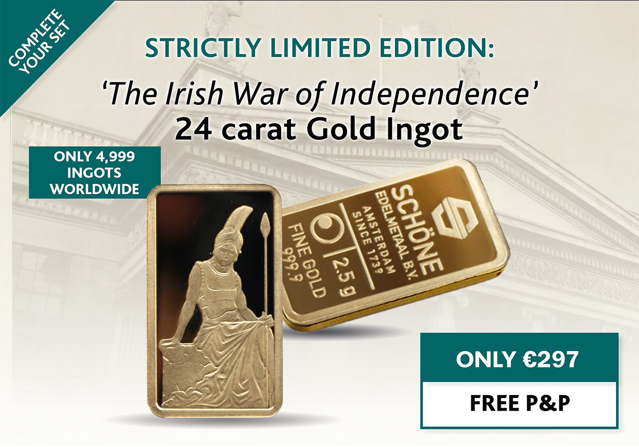 The Irish War of Independence 2.5g Gold Ingot