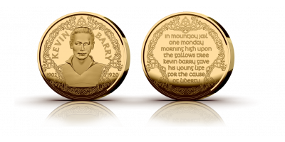 The Kevin Barry 'The Young Hero' 1/4 oz Pure Gold Medal 