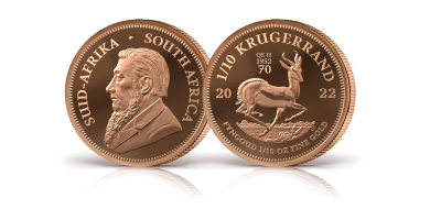 The 2022 1/10th oz Gold Krugerrand 