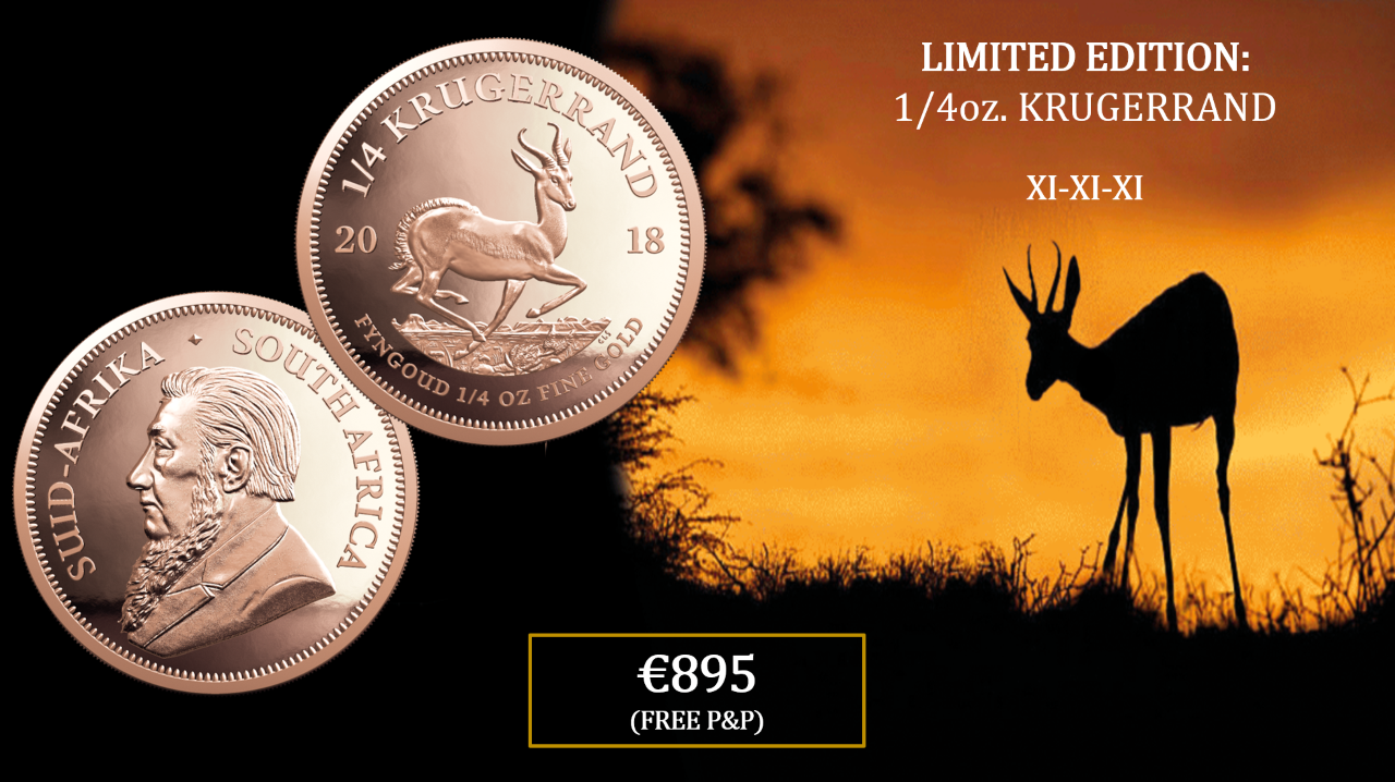 1/10oz. Krugerrand 2018 | The Dublin Mint Office