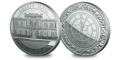 The Building the New Ireland 'Liberty Hall' Silver Layered Medal