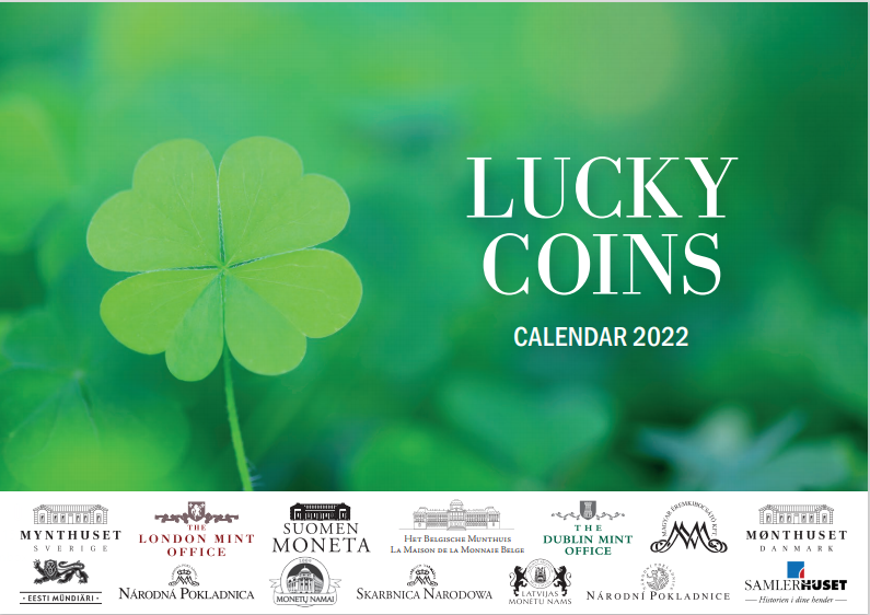 A unique collection of ‘lucky coins’ from all over the world and a desk calendar in one!
