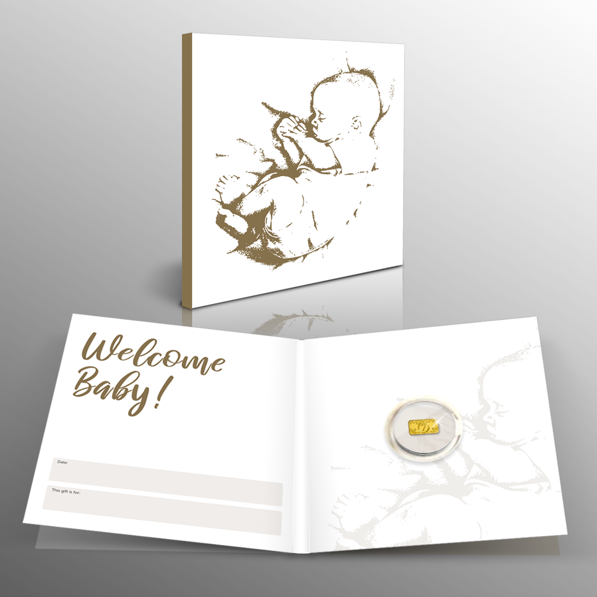 The Pure Gold ‘New Baby’ Lucky Ingot is an unusual and thoughtful gift that makes for the perfect sentimental keepsake, bringing luck for a lifetime! The Pure Gold ‘New Baby’ Lucky Ingot is an unusual and thoughtful gift that makes for the perfect sentimental keepsake, bringing luck for a lifetime!