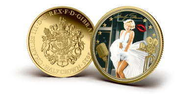 The Official Marilyn Monroe Behind the Diamonds 'The Icon' Gold Layered Coin