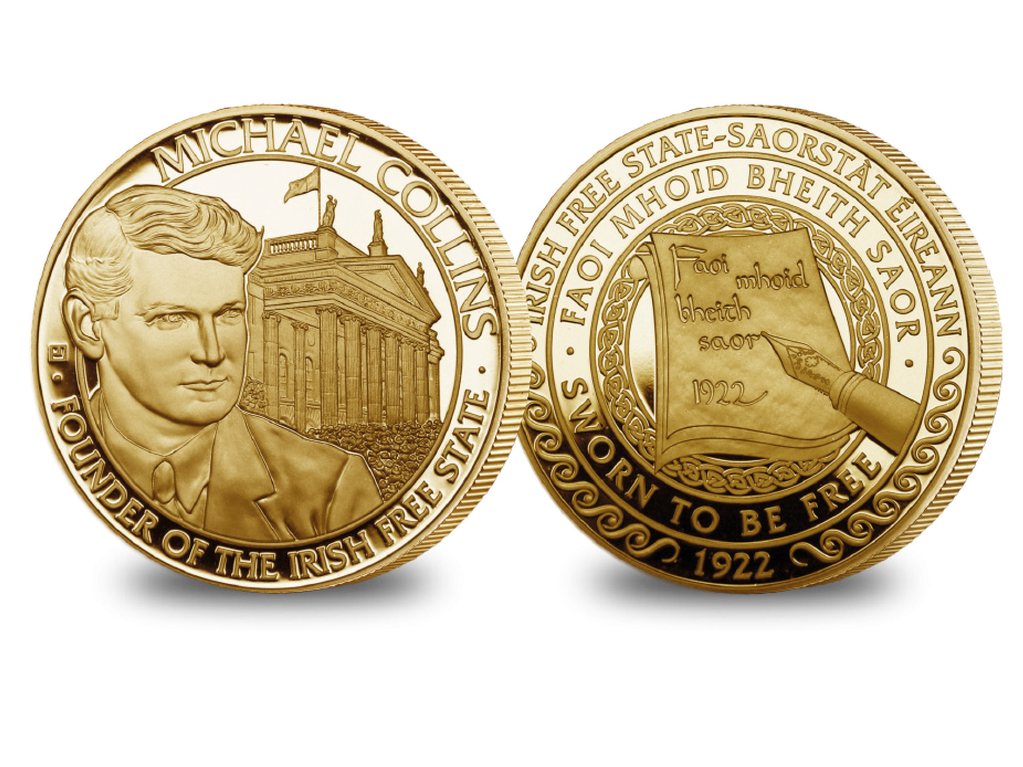 The Michael Collins Gold Layered Commemorative  