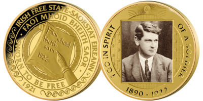 The Michael Collins: 'The Path to Freedom' Gold Layered Medal