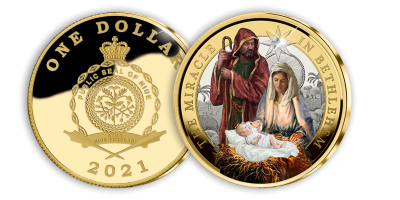 Miracle of Bethlehem Christmas Coin 2021 