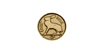 A Nation's Legacy 'Irish Threepence' Gold layered Coin 