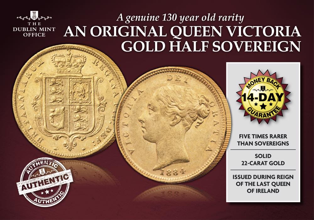 Queen Victoria Young Head Gold Half Sovereign 