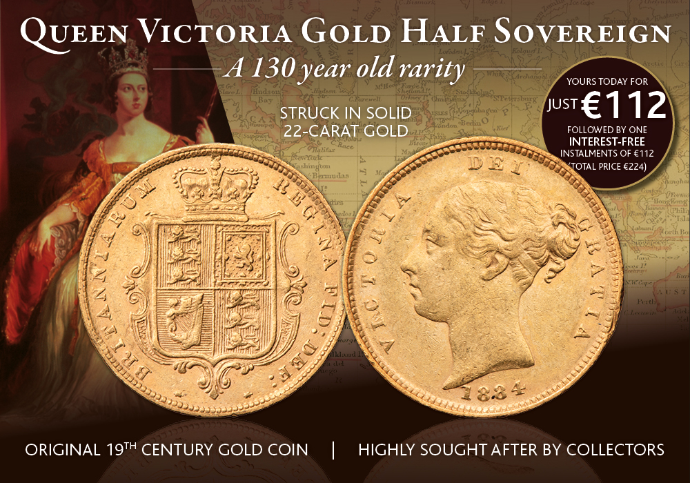 Queen Victoria Gold Half Sovereign at The Dublin Mint Office