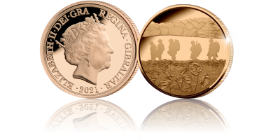 The Remembrance 2021 Gold Quarter Sovereign