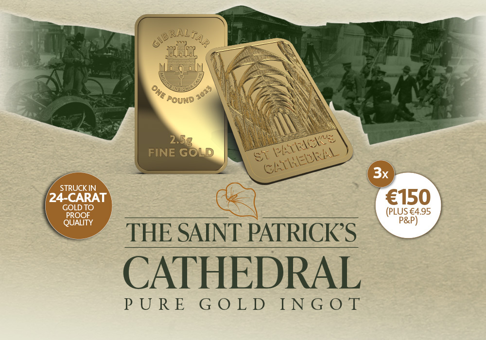 The Remembrance 'Saint Patrick's Cathedral' Pure Gold Ingot 