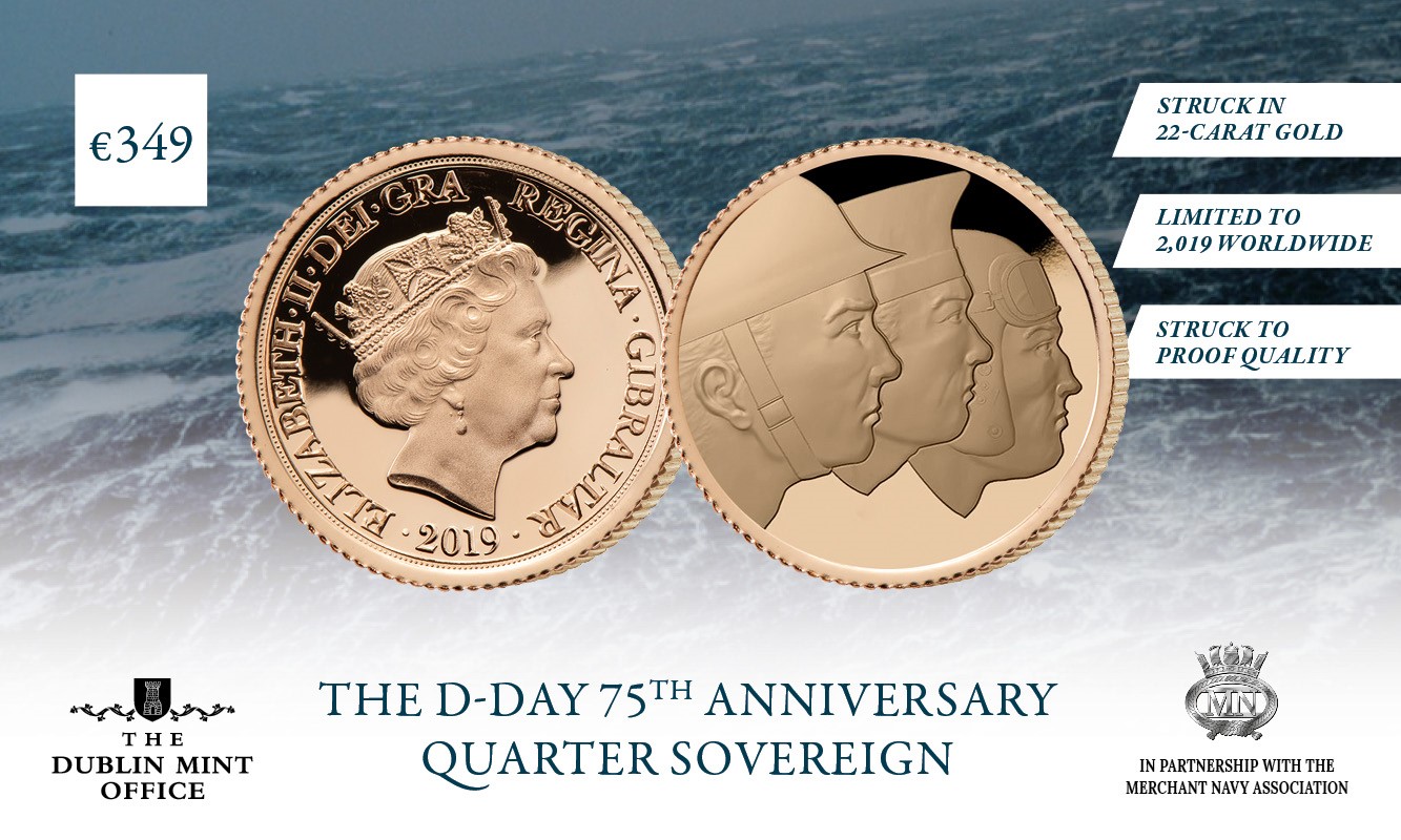 The Official Merchant Navy Association D-Day 75 Quarter Sovereign