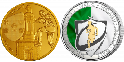 The 2023 Rugby World Cup Two Coin Set 
