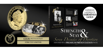 The Strength & Stay Seven Decades of Devotion Gold Layered Coin