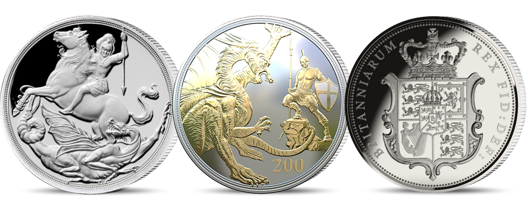 Own three world's first editions in one set and live through the Silver age of Sovereign, with the first ever Silver Sovereign to feature the Irish Harp 