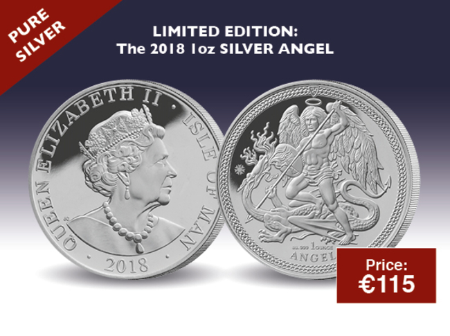 Silver Angel Delivery Insert 2018 | The Dublin Mint Office