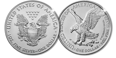 The 35th Anniversary of the U.S Eagle Two Coin Silver Set