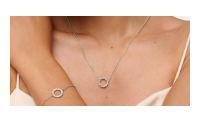 The Forget-Me-Not 'Wreath' Silver Necklace