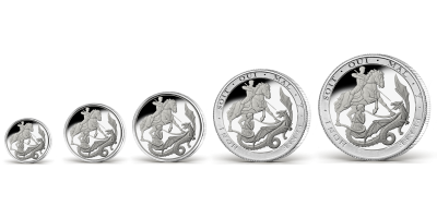 The 2022 Silver Sovereign Five Coin Set