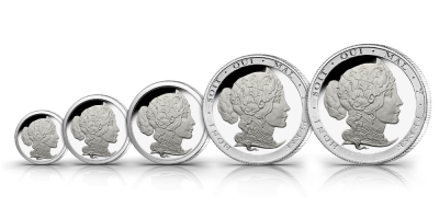 The 2023 Silver Sovereign Five Coin Set 
