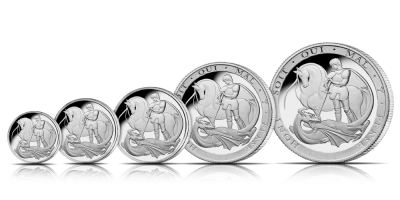 The 2024 Five Coin Silver Sovereign Set