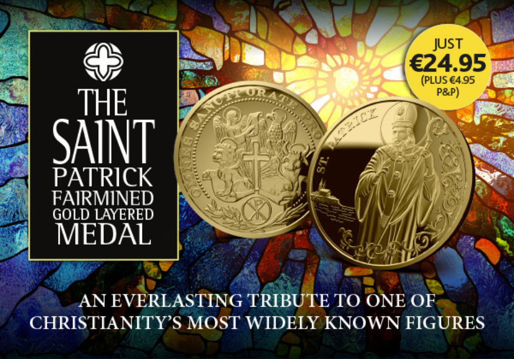 The 'Saint Patrick' Commemorative Gold Layered Medal 