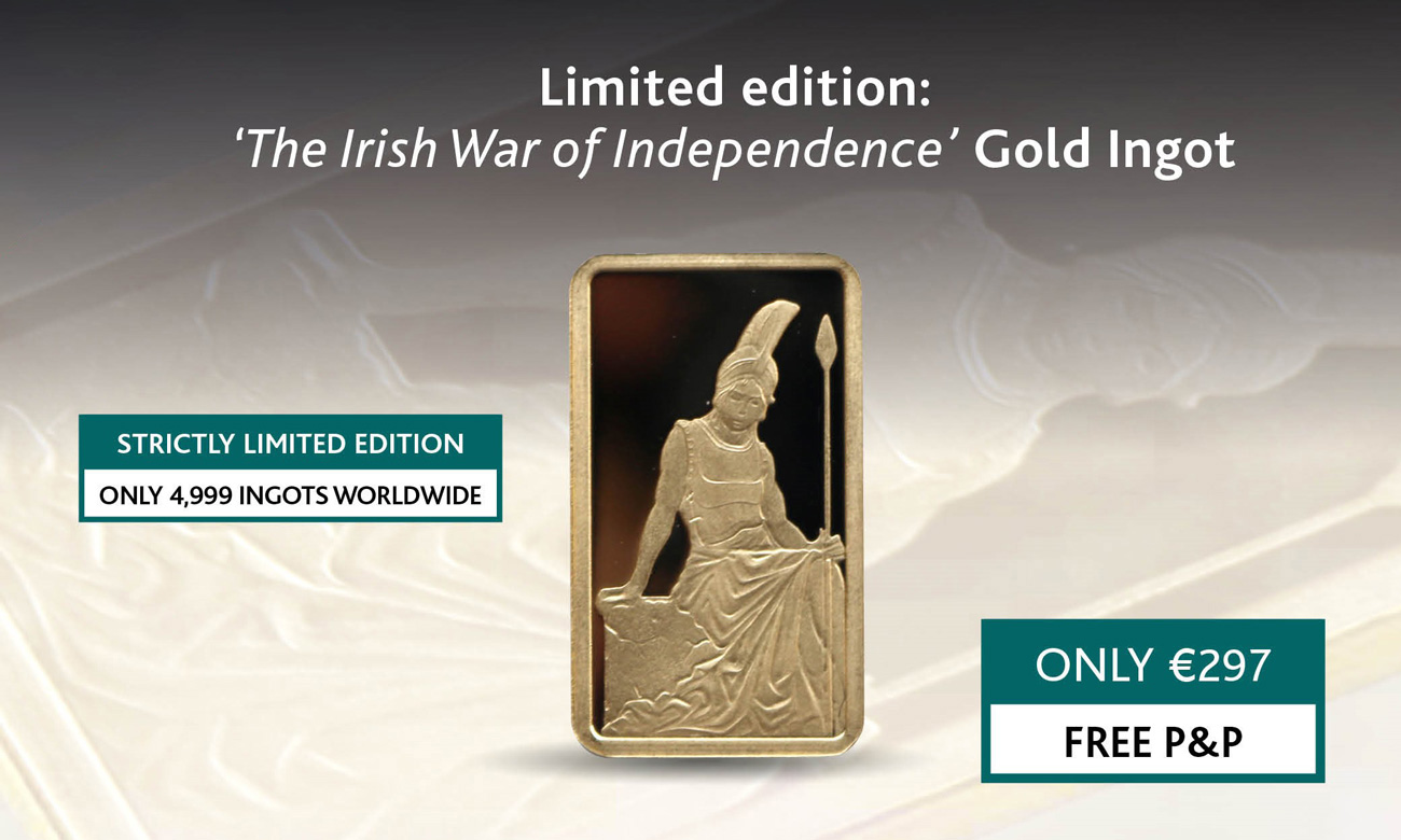 The Irish War of Independence 2.5g Gold Ingot