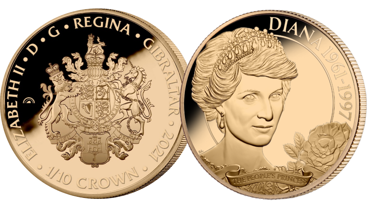 This Rose Gold layered coin features Diana as her most recognisable self The People's Princess. This Rose Gold layered coin features Diana as her most recognisable self The People's Princess.