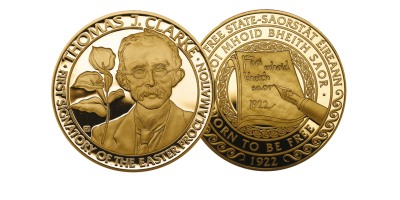 The Seven Signatories 'Thomas J Clarke' Gold Layered Medal