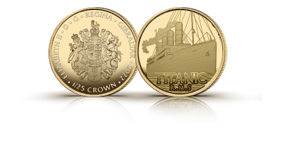 Titanic ‘The Ship of Dreams’ Pure 24-carat 1/25th oz Gold Coin