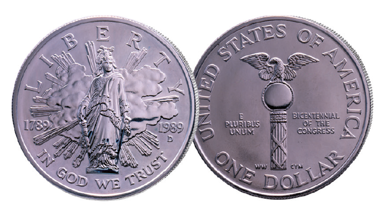 Congress_1989_US_Silver_Dollar