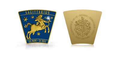 The Venetian Zodiac 'Sagittarius' Trapezoid Arched Coin 