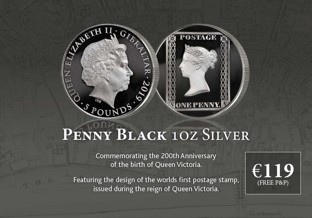 Queen Victoria 200 Penny Black 1oz Silver