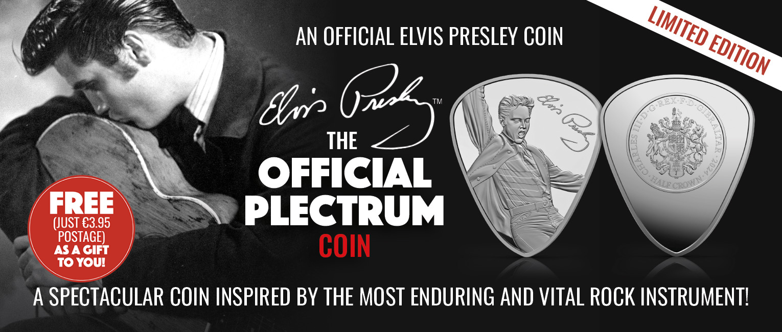The Official Elvis Presley Plectrum Free Coin